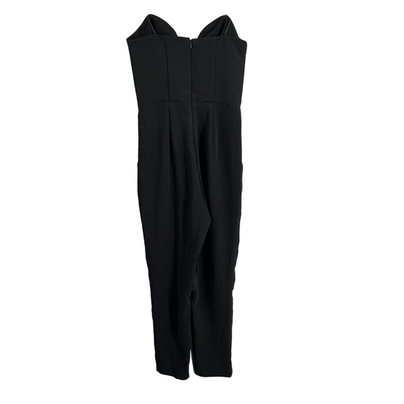 Amanda Uprichard Jumpsuit Black Corset Top Night Out‎ Formal Strapless P 0/2 New - Picture 4 of 8